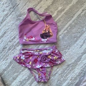 Disney Store Rapunzel 2 piece swim set size XXS 2/3